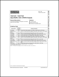 Click here to download 74ACT125MTCX_NL Datasheet