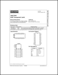 Click here to download 74ACT843 Datasheet