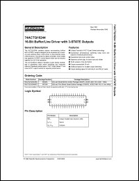 Click here to download 74ACTQ16244 Datasheet