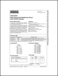 Click here to download 74ACTQ541 Datasheet