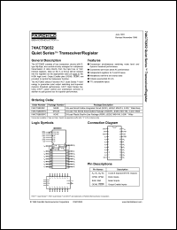 Click here to download 74ACTQ652 Datasheet