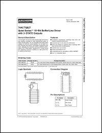 Click here to download 74ACTQ827 Datasheet