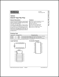 Click here to download 74F273 Datasheet