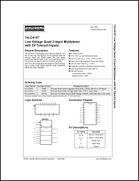 Click here to download 74LCX157MX_NL Datasheet