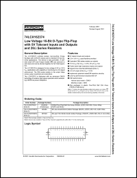 Click here to download 74LCX162374MTD Datasheet