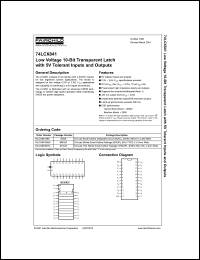 Click here to download 74LCX841 Datasheet