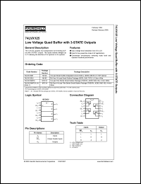 Click here to download 74LVX125MTCX_NL Datasheet