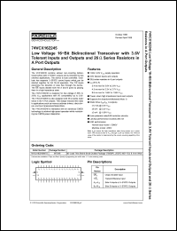 Click here to download 74VCX162245 Datasheet