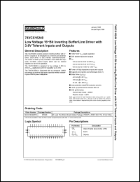 Click here to download 74VCX16240 Datasheet