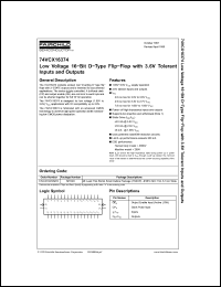 Click here to download 74VCX16374 Datasheet