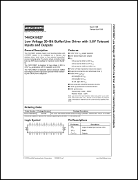 Click here to download 74VCX16827 Datasheet