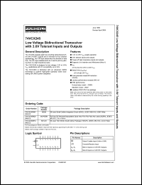 Click here to download 74VCX245MTCX_NL Datasheet