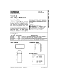 Click here to download 74VHC153 Datasheet