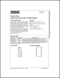 Click here to download 74VHCT573 Datasheet