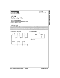 Click here to download DM7404 Datasheet