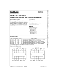 Click here to download DM74LS157 Datasheet