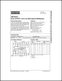 Click here to download DM74S253 Datasheet