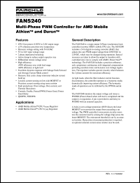 Click here to download FAN5240QSCX Datasheet