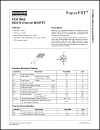 Click here to download FCI11N60 Datasheet
