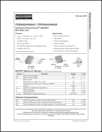 Click here to download FDP050AN06A0 Datasheet