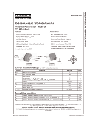 Click here to download FDB060AN08A0_NL Datasheet