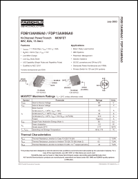 Click here to download FDP13AN06 Datasheet