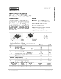 Click here to download FDP6670S Datasheet