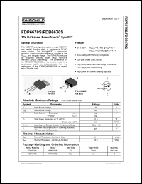 Click here to download FDB6670S Datasheet