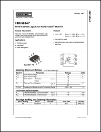 Click here to download FDC5614 Datasheet