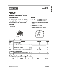 Click here to download FDC645 Datasheet