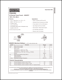 Click here to download FDD2582 Datasheet