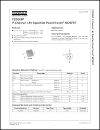 Click here to download FDD306P Datasheet