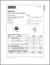 Click here to download FDD5614 Datasheet
