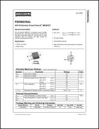 Click here to download FDD6035 Datasheet