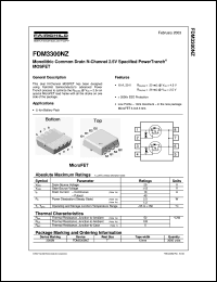 Click here to download FDM3300NZ Datasheet