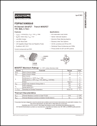 Click here to download FDP047AN08 Datasheet