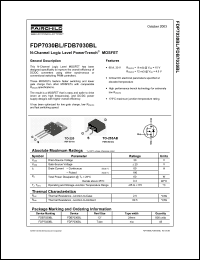 Click here to download FDP7030BL_NL Datasheet