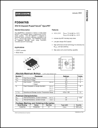 Click here to download FDS6676S Datasheet