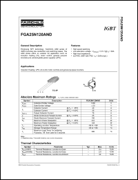 Click here to download FGA25N120ANDTU Datasheet