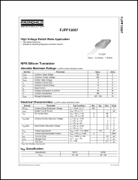 Click here to download FJPF13007 Datasheet