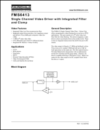 Click here to download FMS6413CSX Datasheet