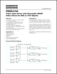 Click here to download FMS6418A Datasheet