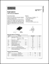 Click here to download FQH140N10 Datasheet