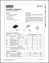 Click here to download FQH90N15 Datasheet
