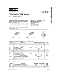 Click here to download FQPF10N60 Datasheet