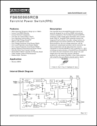 Click here to download FS6S0965RCBTU Datasheet