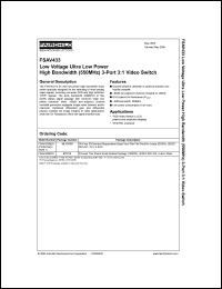 Click here to download FSAV433 Datasheet