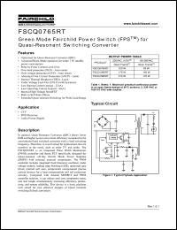 Click here to download FSCQ0765 Datasheet