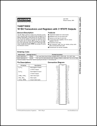 Click here to download 74ABT16652 Datasheet