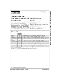 Click here to download 74ACT541MTCX_NL Datasheet